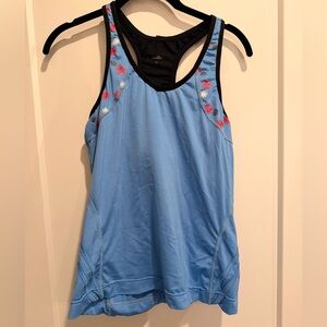 Zoic Women's Light Blue Floral Bike Tank Top